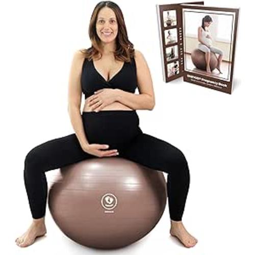 Amazon.com: BABYGO Birthing Ball - Pregnancy Yoga Labor & Exercise Ball & Book Set ; Trimester Targeting, Maternity, Birth & Recovery Plan Included ; Anti Burst Eco Friendly : Sports & Outdoors