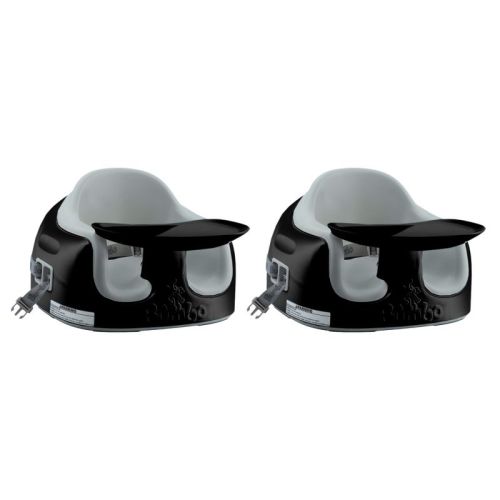 Bumbo Toddler Adjustable 3-in-1 Multi Seat High Chair, Black/Monsoon (2 Pack)