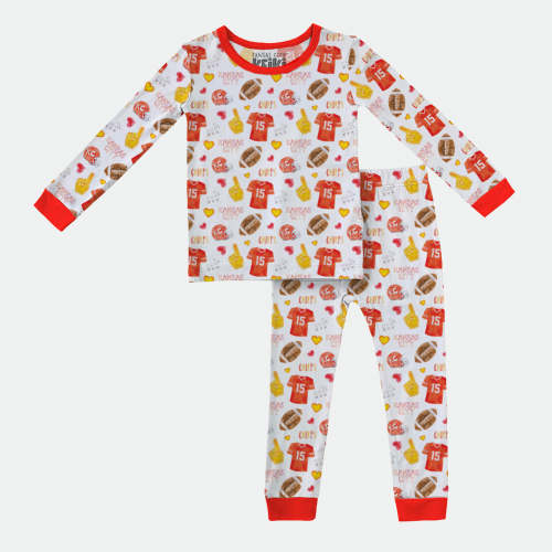 Kingdom Watercolor - 2pc Long Sleeve Pajamas – Kansas City Keiki
