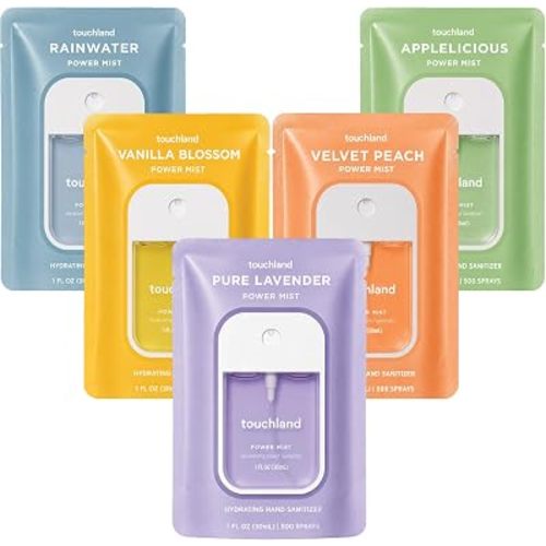 Touchland Blossom 5 Hydrating Hand Sanitizer Spray Set Travel Size