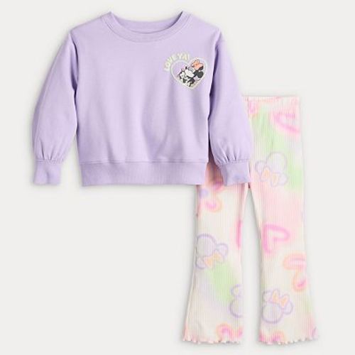 Baby & Toddler Jumping Beans® Disney's French Terry Crew Sweatshirt & Rib Flare Pant Set