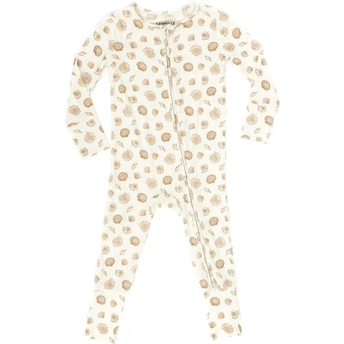 Shwally Organic Baby Bamboo Rompers with 17 Signature Prints - Infant Zipper Jumpsuits