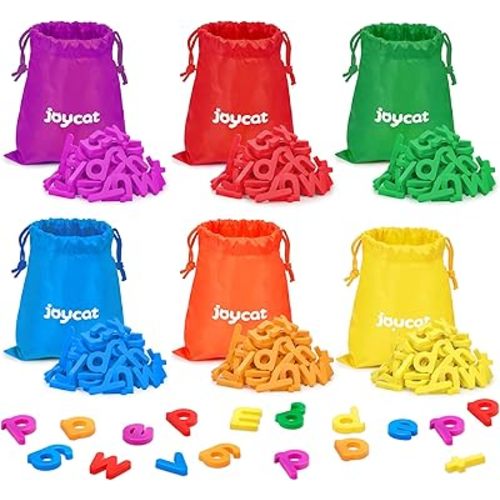 JoyCat Magnetic Letters, 312 Pieces Lowercase Alphabet Fridge Magnets, ABC Magnets for Toddlers Kids, Educational Learning Plastic Letters Set for Kindergarten Classroom