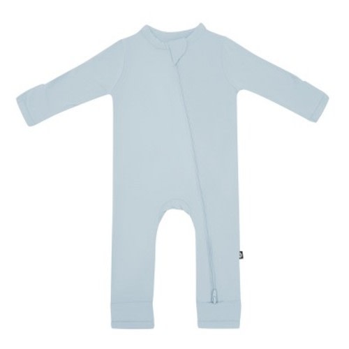 Kyte Baby Zippered Romper in Fog Fog 3-6 Months