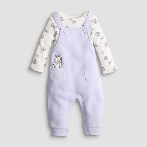 Baby Girl Jumping Beans® 2-Piece Overall & Bodysuit Set