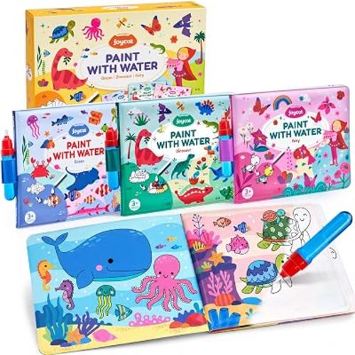 JoyCat 3 Pack Painting with Water Coloring Book for Toddlers