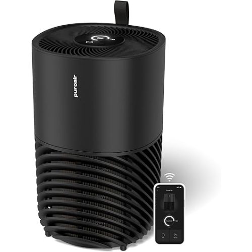 PuroAir 130i Smart Air Purifier for Home Pets - Covers Up To 600 Sq Ft - Filters Up To 99.9% of Pollutants, Smoke, Pollen, Dust - Quiet Air Filter - Air Purifiers for Bedroom
