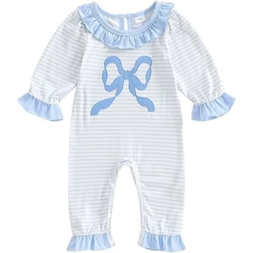 Seyurigaoka Newborn Baby Girl Outfits Hunting Camo Clothes Smocked Bubble Romper Long Sleeve Jumpsuit One Piece Outfit