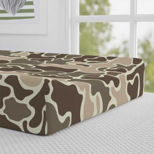Marsh Camo Mallard Duck Baby Changing Pad Cover: Hunter Nursery Decor