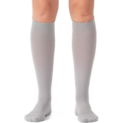 Comrad Nylon Knee High Socks - 15-20mmHg Graduated Compression Socks - Soft & Breathable Support Unisex Socks