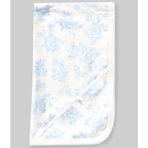 Little Me Baby Girls Rose-Print Receiving Blanket