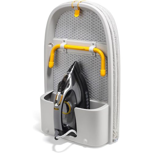 Joseph Joseph Pocket Max Portable Folding Tabletop Ironing Board, 43" Surface, Integrated Iron Storage Hook