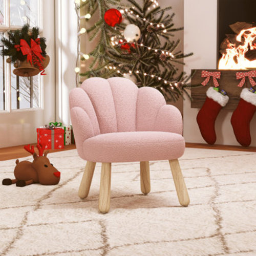 George Oliver Flower Kids Chair With Solid Wood Legs & Reviews | Wayfair