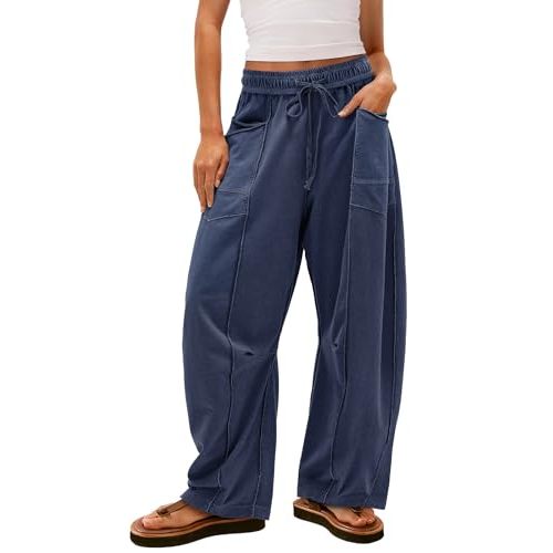Yanekop Women's Baggy Wide Leg Palazzo Pants