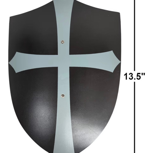 Adventure Awaits! - 2-Pack - Handmade Wooden Toy Knights Templar Shield - Handmade - Lightweight Wood Toy Shield Set for Outdoor Play