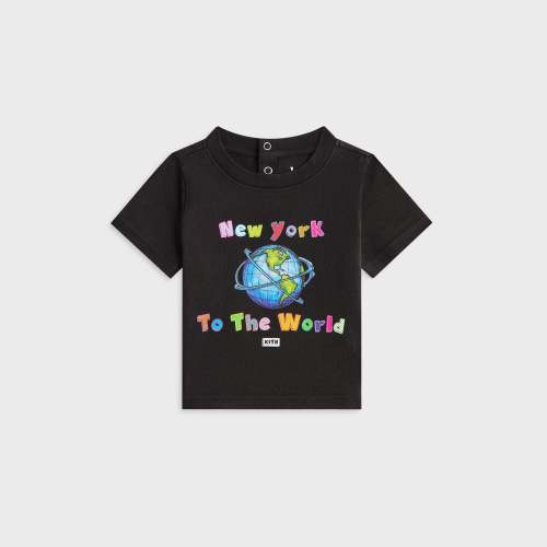 Kith Baby New York to the World Vintage Tee - Black