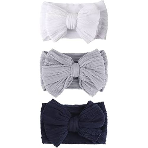 Baby Bows Headbands Nylon Baby Girl Headbands Soft Handmade Hairbands Toddler Hair Accessories for Girls Baby Newborn Infant Kids