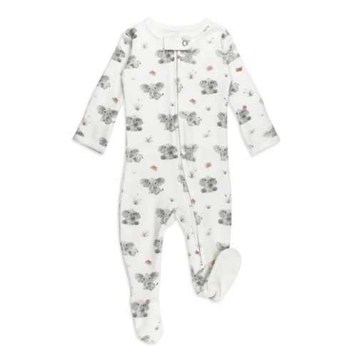 Baby Elephant | Organic Zipper Footie – L'ovedbaby