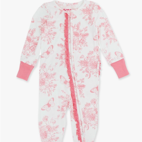 Convertible Ruffle One Piece Pajama, Bamboo Viscose