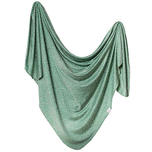 Copper Pearl Baby Swaddle Blanket - Premium Knit Baby Blanket, Large Soft Stretchy Receiving Blankets for Baby Boy and Girl, Swaddles for Newborn, Infant, and Toddler (Juniper)