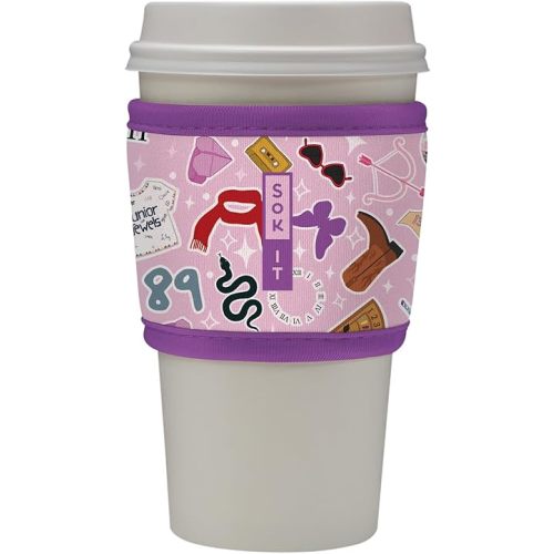 Sok It HotSok Coffee & Tea Reusable Insulated Neoprene Cup Sleeve (On Tour)