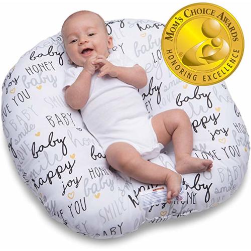 Boppy Original Newborn Lounger, Hello Baby Black and Gold - Standard