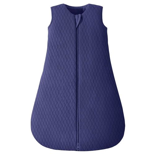 Yoofoss Baby Sleep Sack 0-6 Months TOG 2.5 Winter Baby Wearable Blanket, 100% Cotton Infant Sleeping Sack 2-Way Zipper Warm Quilted Sleepsack, Navy