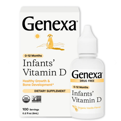 Vitamin D for Infants Organic Drops - Safe, Organic, Supplement - Genexa