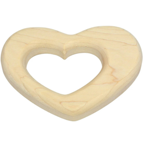 Wooden Heart Baby Teether