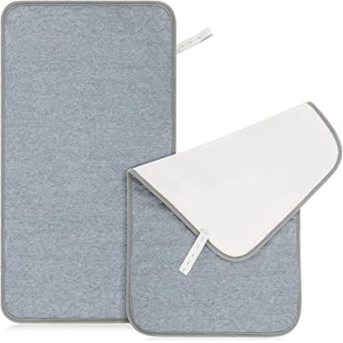 RAINFLOW Portable Changing Pads - Changing Table Liner,2 Pack Reusable Changing Pad Cover Waterproof,14.5"x 26.5" Reusable Table Pads for Travel,Grey : Amazon.ca: Baby
