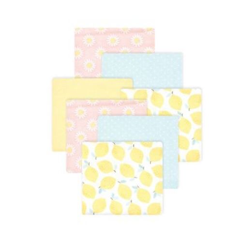 Luvable Friends Hudson Baby Flannel Receiving Blankets 7pk, Yellow Daisy