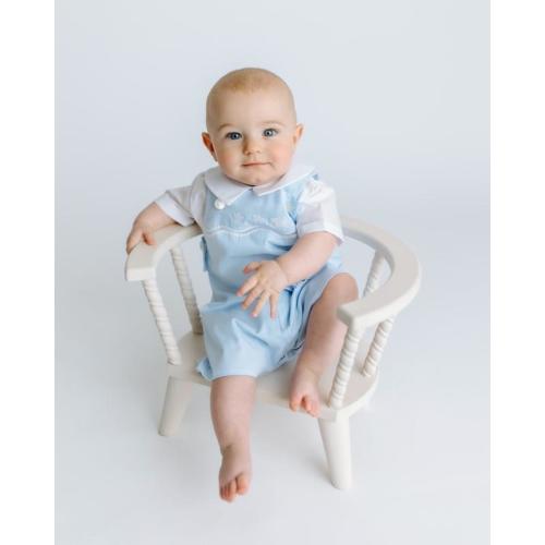 Baby Boy Blue and White Outfit | Newborn Blue Outfit | Feltman Brothers