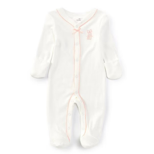 Starting Out Baby Girls Newborn-9 Months Round Neck Long Sleeve Embroidered Ballet Coverall | Dillard's