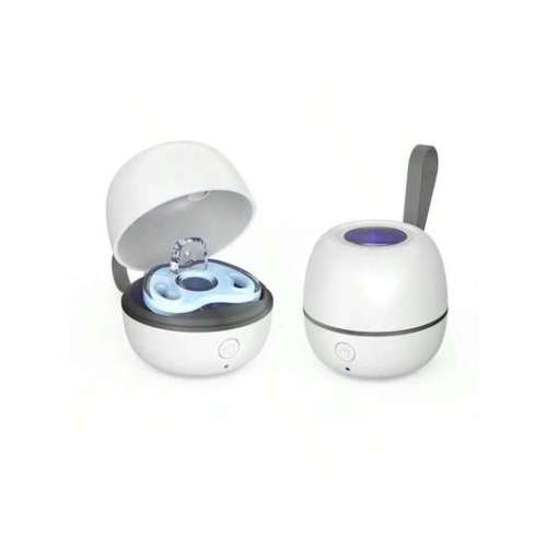 Pacifier Sterilizer Portable Rechargeable Pacifier Earphone Uv Disinfection Storage Case For Pacifiers, Jewelry, Keys, Nail Clippers, Etc