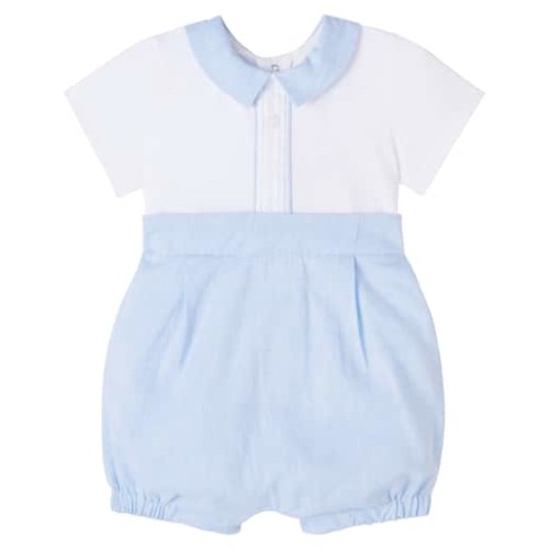 Baby cotton-blend playsuit
