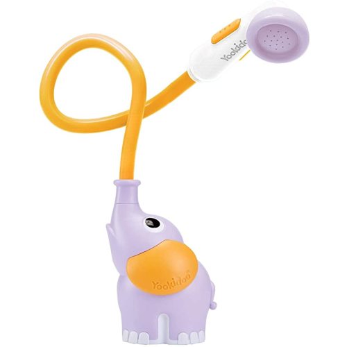 Yookidoo Baby Bath Shower Head - Elephant Water Pump and Trunk Spout - for Newborn Babies in Tub Or Sink