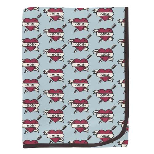 Print Swaddling Blanket in Mom Tattoo