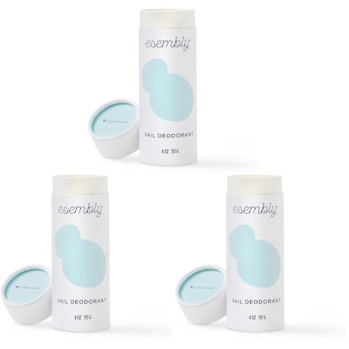 Esembly Pail Deodorant, Shakable Powder Deodorizer for Diaper Pails, Keeps Diapers, Gym Clothes and Dirty Laundry Smelling Fresh, Scents of Rosemary, Lemon and Grapefruit, 4oz (Pack of 3)