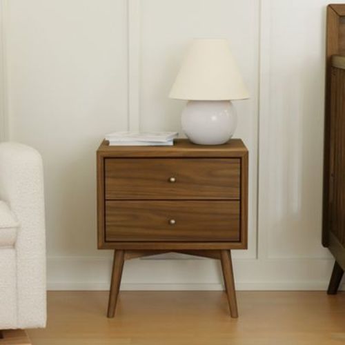 Babyletto Palma Assembled Nightstand - Natural Walnut
