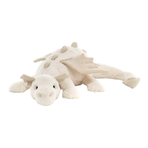 Jellycat White Dragon - RARE - NWT - Stunning Cute Toys Medium Plush Toy