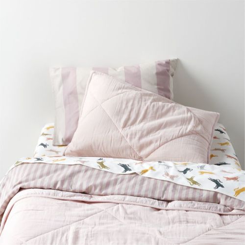 Supersoft Lilac Rose Gauze Kids Twin Quilt