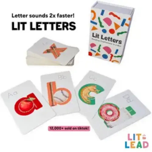 Lit Letters Flash Cards