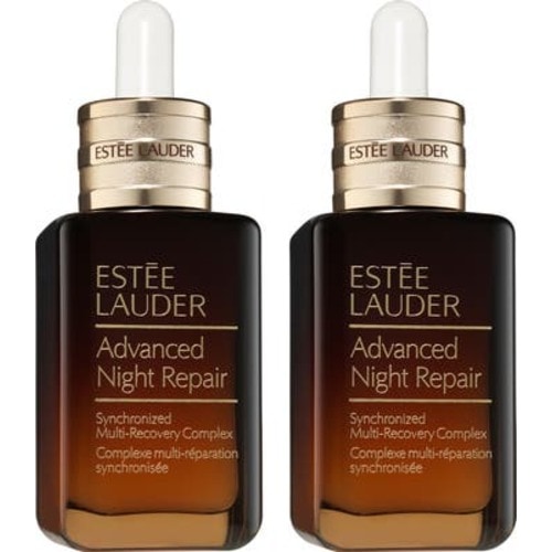Advanced Night Repair Synchronized Multi-Recovery Complex Serum Duo with Hyaluronic Acid & Peptides $250 Value