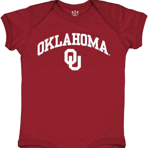 Little King NCAA Infant Romper-Arch Team Logo-100% Soft Cotton