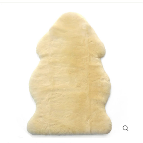 Sheepskin Rug for Babies, 100% Natural, Shorn Lambskin Wool, 2 x 3 Feet, Flax