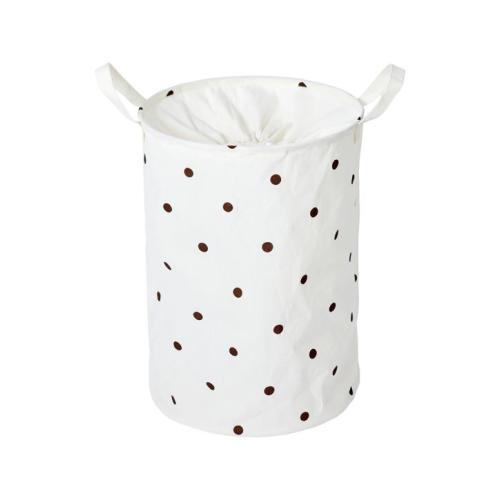 Polka Dot Pop Up Laundry Hamper - Beige - Beige - One Size