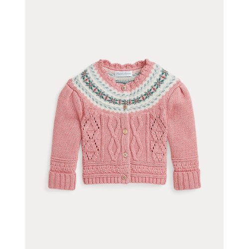 Fair Isle Cotton-Blend Cardigan