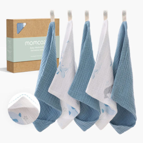 Momcozy Baby Washcloths – Soft 4-Layer Cotton, Gentle for Newborns v4202 – skincareessentials