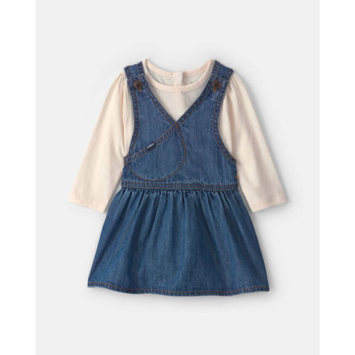 Baby Girl 2-Piece Denim Skirtall Set - Light Wash - OshKosh B'gosh | Carter's