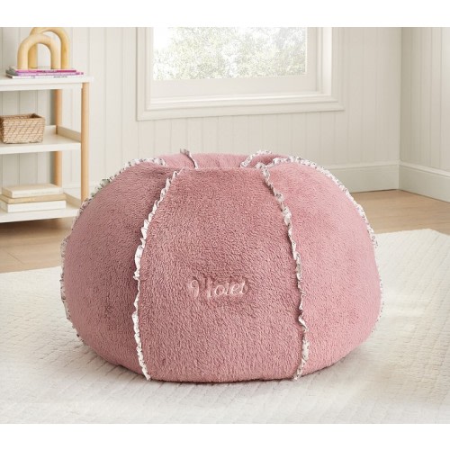 Anywhere Beanbag Soft Berry Sherpa Ditsy Ruffle